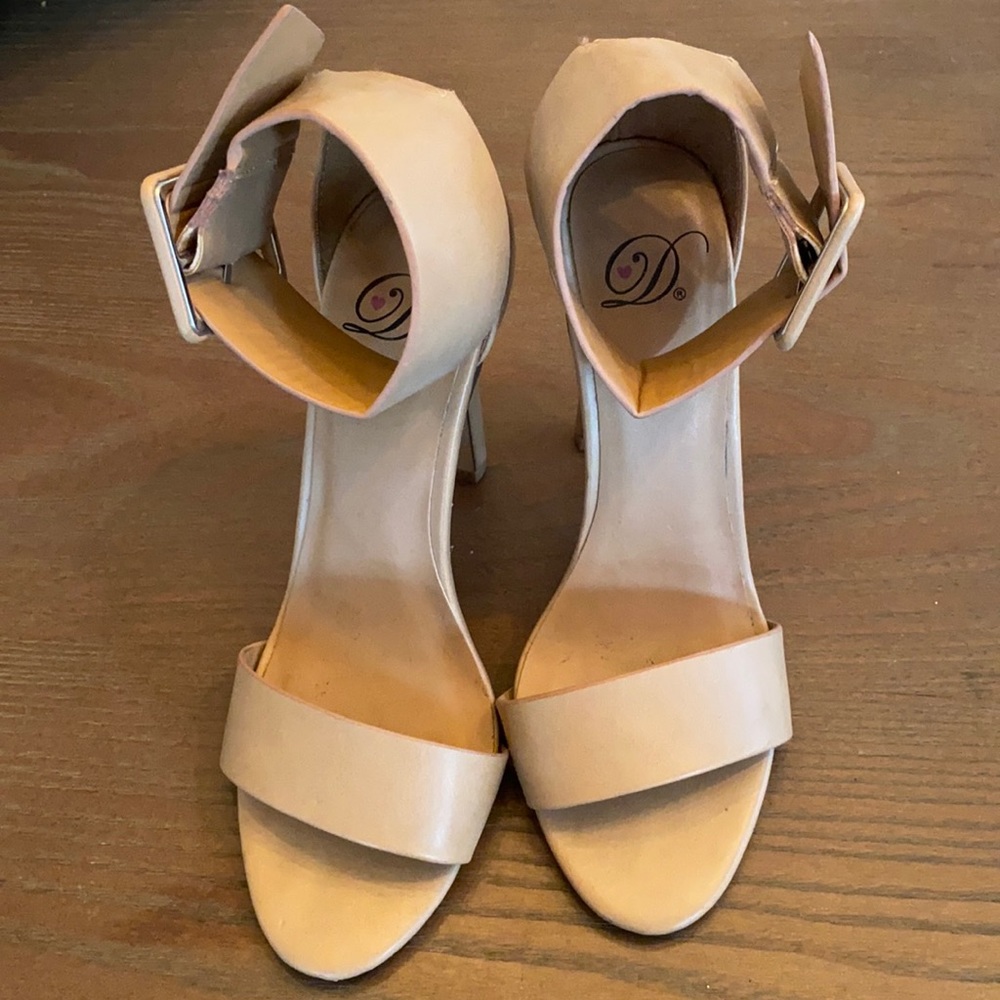 Nude Basic Strappy Heel - image 1